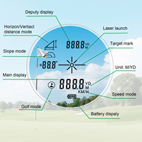 Télémètre laser extérieur rechargeable LP-650 650m avec compensation de pente, fonction Flag-Lock et vibration pour le golf