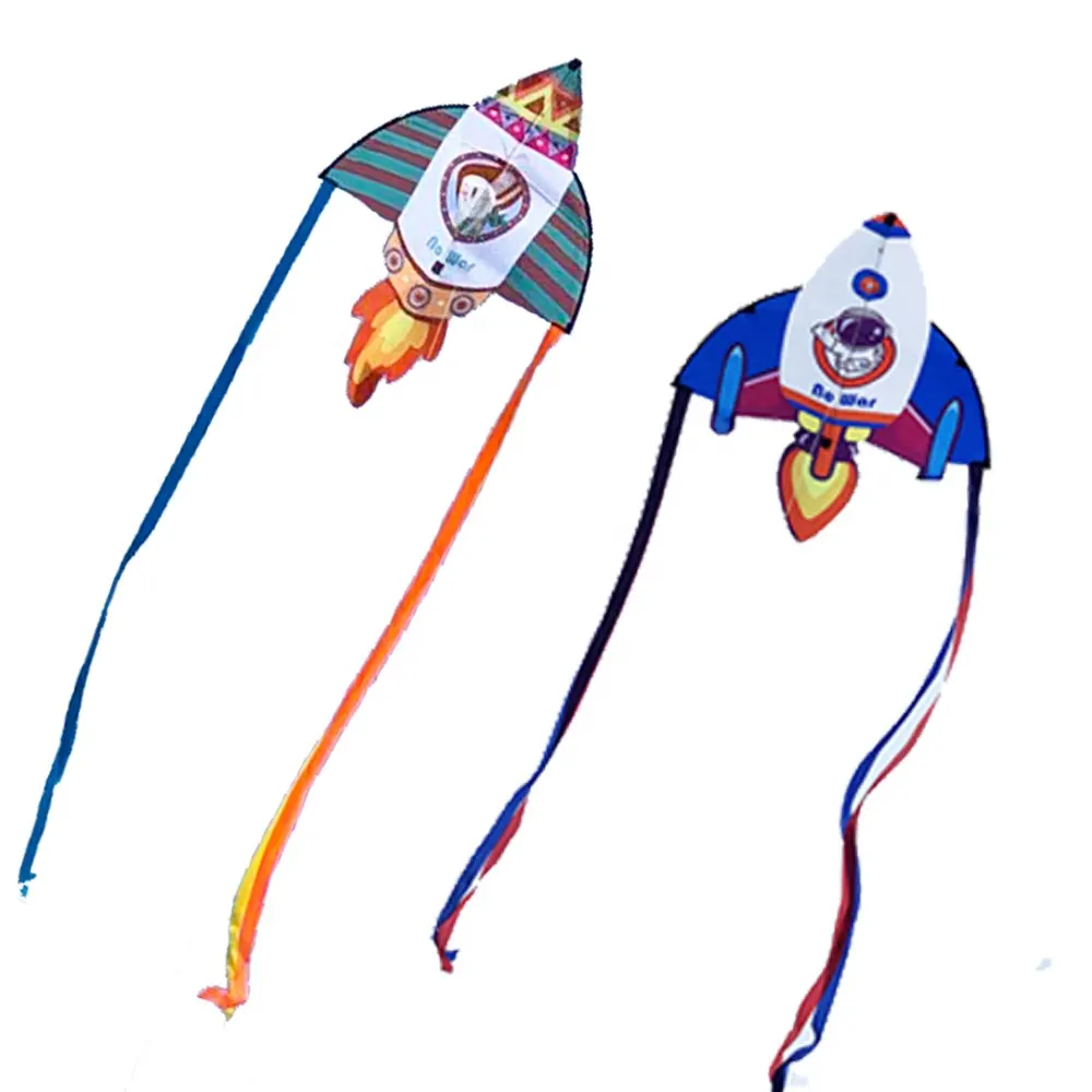 宝石工場の子供のための中国の新しいデザインの飛行機ロケット簡単フライング凧