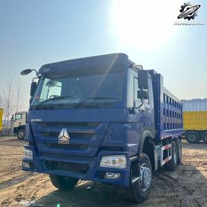 Camion benne d'occasion Howo 6x4 diesel, poids lourd, marque chinoise d'origine Sinotruk, pour construction et exploitation minière, bon état - Product Image 5