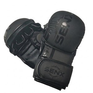 Guantes de Entrenamiento de Artes Marciales Mixtas (MMA) y Sanda, Negros, Económicos, Juveniles, con Diseño de <span class=keywords><strong>Venom</strong></span> de <span class=keywords><strong>Marvel</strong></span>, Personalizables, Transpirables, para Exteriores, con Cierre, de Cuero Sintético, para Boxeo - Product Image 1