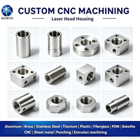 Boîtier de protection en aluminium OEM 5052 pour tête d'outil laser, fabriqué par CNC, pour équipements de machines de traitement laser industriels
