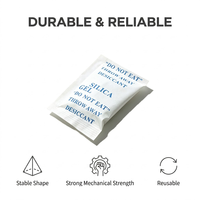 Sachets de gel de silice 5G en papier Tyvek de qualité alimentaire, absorbant l'humidité pour usage industriel, électronique et pharmaceutique