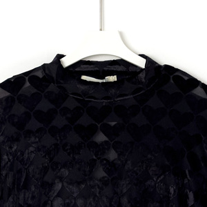 <span class=keywords><strong>Camicette</strong></span> a maniche lunghe in velluto da donna <span class=keywords><strong>eleganti</strong></span> lavorate a maglia da donna Pullover alla moda top Casual Vintage nero - Product Image 3