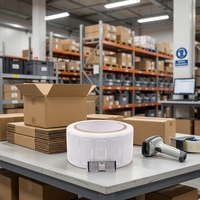 Étiquette RFID souple UHF en PET à prix d'usine, encoche RFID humide, codage personnalisé, autocollante