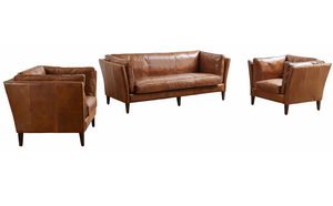 Sillón de Madera con Cojín de Cuero, Construcción Duradera, Silla Suave y Cómoda, Ideal para Sala de Estar o Espacios de Descanso - Product Image 6