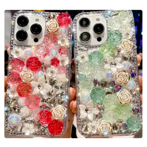 camera protective protect Shockproof Cover Diamond Phone case phone cases luxury for iphone 15 case for girls