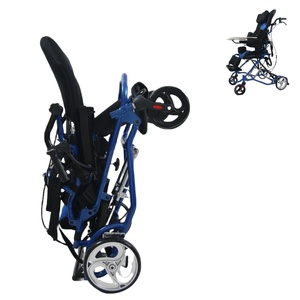 Silla de ruedas para parálisis cerebral ajustable <span class=keywords><strong>manual</strong></span> que ahorra espacio con mecanismo de plegado fácil - Product Image 1