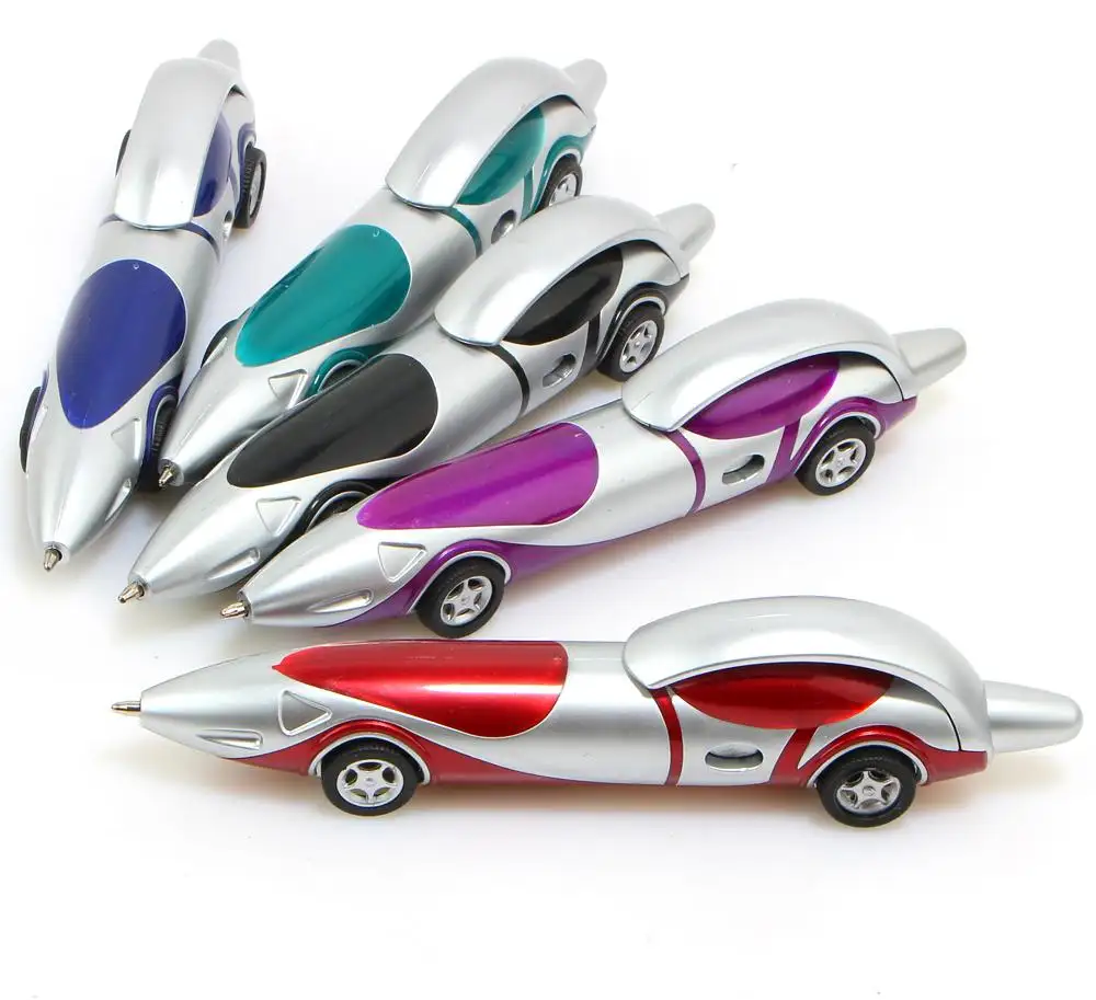 قلم حبر جاف للأطفال على شكل سيارة سباق الأكثر مبيعًا مع شعار مُخصص