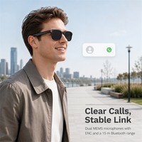 Lunettes Intelligentes IA avec Caméra 8MP, Enregistrement Vidéo HD, Appel et Transfert Wi-Fi, IPX4 pour Hommes et Femmes