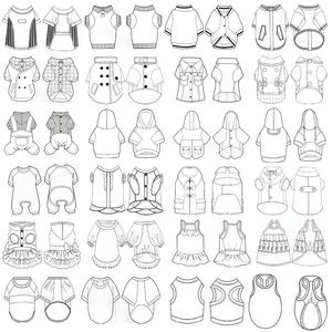 Groothandel in herfst- en winterkleding voor katten en honden met knoopsluiting, vierpotige sweatshirts, huisdierkleding - Product Image 6