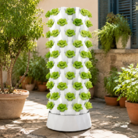 Nouvelle tour hydroponique verticale de conception innovante à 10 niveaux avec pompe à eau automatique pour légumes, herbes et micro-légumes
