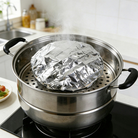 Lot de 10/20/50 couvercles alimentaires isolants en aluminium, résistants à la chaleur, pour réfrigérateur et cuisine, pour une conservation optimale à la maison