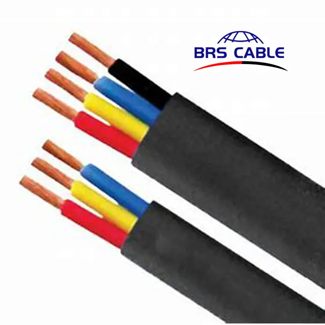 8 AWG 4 와이어 타입 딥 웰 잠수정 펌프 케이블 75 도 C/600V 상하이 CE 연선 연선 연선 1 박스 BRS 케이블