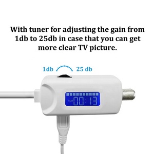 <span class=keywords><strong>Amplificateur</strong></span> d'<span class=keywords><strong>antenne</strong></span> <span class=keywords><strong>TV</strong></span> intelligente 25 dB, <span class=keywords><strong>amplificateur</strong></span> d'<span class=keywords><strong>antenne</strong></span> <span class=keywords><strong>TV</strong></span> numérique HD intérieure, booster de signal VHF UHF pour éliminer les canaux faibles pixelisés - Product Image 3