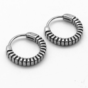 Pendientes de Aro Geométricos y Únicos de Acero Inoxidable 316, Unisex, Colección Otoño 2024 - Product Image 1