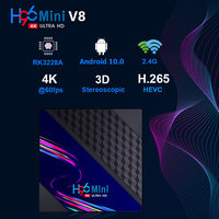 Boîtier tv H96 Mini V8 Android 10.0, RK3228A Quad Core, 2 go Ram/16 go Rom, 10 pcs, décodeur connecté IPTV 4K/Kodi OTT, le moins cher