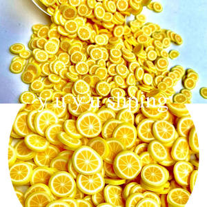 5mm argile <span class=keywords><strong>douce</strong></span> tranches de fruits 3D bijoux à bricoler soi-même faisant Nail Art résine décoration jouet remplissage - Product Image 4