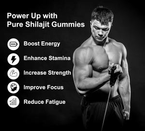 Gomitas de Shilajit para Hombres y Mujeres Adultos, Antioxidante, Energía, Apoyo con Ashwagandha, Cúrcuma y Suplementos Herbales de Origen Himalayo - Product Image 6