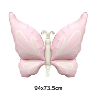Ballons en aluminium mat en forme de papillon INS pour mariages, anniversaires, fêtes, décoration, ballons remplis d'hélium pouvant flotter dans l'air