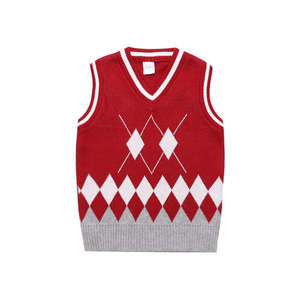 سترات تريكو عالية الجودة بدون أكمام بشعار مخصص، ملابس أطفال لطلاب المدارس الابتدائية والإعدادية - Product Image 3