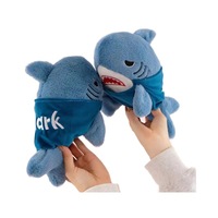 Peluche Requin Pirate Célèbre sur Internet avec Rembourrage en Coton PP, Poupée de Machine à Griffes Habillée pour 14 Ans et Plus