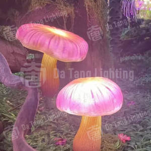 Mini Lámpara LED de Resina con Forma de Hongo y Planta Acuática, Impermeable y Resistente al Polvo, para Decoración de Plazas - Product Image 2