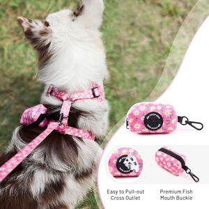 Großhandel Luxus Simple XL Custom ized Cross-Border Pet Dog Harness Weste Massiv Polyester gepolstert Kragen Knopf Mode Luxus Haustiere - Product Image 6