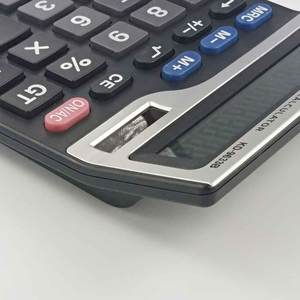 Calculatrice de bureau Kadio 12 chiffres, double alimentation, usage général pour le bureau KD-9633B - Product Image 5