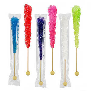 Usine en gros bas prix coloré en vrac saveur de fruits durs cristal de glace bonbons de roche sucettes bâtons bonbons Halal - Product Image 2