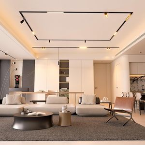 Scon thiết kế hiện đại Magnetic-Wire lõm nhôm LED theo dõi hệ thống ánh sáng tuôn ra núi 24V điện áp thấp có thể điều chỉnh Trần - Product Image 6