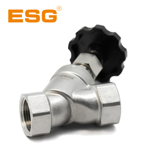 วาล์วแบบมุมเอียง ESG รุ่น 107 สแตนเลส 304 เกลียวตัวผู้ PN16 มาตรฐานแห่งชาติ - Product Image 2