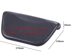 Bath Pillow Waterproof Bathtub Pillow for Quick and Easy Drying Head Neck and Back Support Black