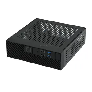 Boîtier <span class=keywords><strong>PC</strong></span> Mini ITX Slim Personnalisé en Métal, Petit Ordinateur de <span class=keywords><strong>Bureau</strong></span> HTPC avec IO Frontal d'Usine 4USB Vertical ATX MATX, Nouveau Stock K09 - Product Image 4