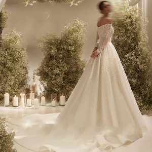 2026 nueva llegada América encaje <span class=keywords><strong>de</strong></span> talla grande barato vestido <span class=keywords><strong>de</strong></span> novia blanco Turquía musulmán vestido <span class=keywords><strong>de</strong></span> fiesta <span class=keywords><strong>de</strong></span> boda para mujeres - Product Image 2