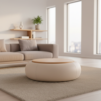 Table Basse/à Thé en Bois Faite à la Main, Style Européen Moderne, pour Maison, Hôtel, Cérémonie de Remise de Diplôme, Salon, Meuble de Rangement Écologique