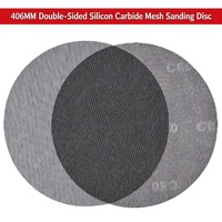 Papier abrasif en maille anti-poussière 406 mm, carbure de silicium, pour polissage et meulage sans poussière, anti-blocage, pour surfaces murales