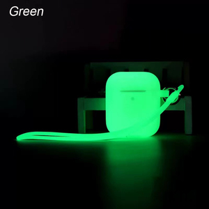 Vente en gros d'étuis pour écouteurs en silicone lumineux fluorescents pour <span class=keywords><strong>AirPods</strong></span> <span class=keywords><strong>1</strong></span> 2 3 4 Pro Pro 2 Nouveauté - Product Image 6