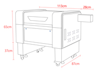 4060 Co2 Machine Glowforge Pro Lage Kosten Hobby Lasersnijder 40W 50W 60W 80W 100W Cnc Laser Graveermachine Voor Kleine Bedrijven