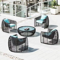 Patio extérieur jardin décontracté imperméable canapé chaise hôtel piscine oeuf rotin canapé chaise