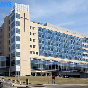 Diseño moderno Muro cortina de vidrio Edificio <span class=keywords><strong>Fachada</strong></span> Panel de vidrio bajo E Perfil de aluminio Acristalamiento para servicios de reparación de fachadas disponibles - Product Image 3