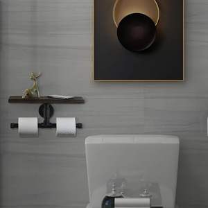 <span class=keywords><strong>Porta</strong></span> carta igienica con ripiano <span class=keywords><strong>in</strong></span> <span class=keywords><strong>legno</strong></span> e tubo di ferro industriale, <span class=keywords><strong>porta</strong></span> carta igienica per tubi per bagno, bagno - Product Image 5