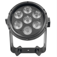 Projecteur LED RGBW Slim Mini Par pour scène, en aluminium, étanche IP65, DMX512, synchronisation sonore, intensité variable, extérieur, pour mariages, discothèques, événements DJ