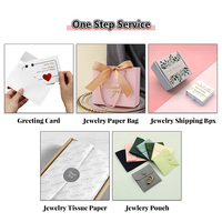 Boîte d'emballage en carton carré de luxe avec logo personnalisé, doublure en éponge kraft pour emballage cadeau de bijoux