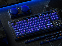 Clavier mécanique 8BitDo Gaming 108 touches, interrupteurs Kailh remplaçables à chaud, rétroéclairage LED, touches programmables, pavé numérique intégré, sans fil