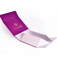 Boîte cadeau pliante magnétique de luxe personnalisée, logo en relief imprimé, boîte d'emballage en carton rigide pour chapeaux et bijoux haut de gamme