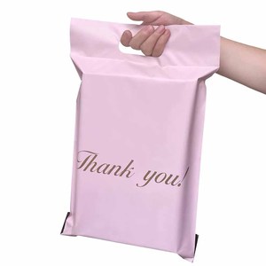Bolsa de correo reciclable Rosa gruesa personalizada con asa <span class=keywords><strong>Embalaje</strong></span> de Envío exprés para 10x13 pulgadas - Product Image 1