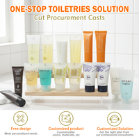 Kit de Voyage Conforme RoHS | Ensemble d'Articles de Toilette Personnalisés pour Hôtels | Mini-Produits d'Accueil Hôteliers de Haute Qualité | Kit Mini-Shampoing et Gel Douche en Tube Souple
