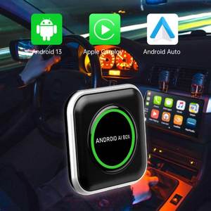 Không dây Carplay & <span class=keywords><strong>Android</strong></span> Auto adapter phù hợp với Netflix/Youtube // Google <span class=keywords><strong>App</strong></span> <span class=keywords><strong>Store</strong></span>/Google bản đồ, ai hộp thông minh cho OEM có dây Carplay xe ô tô - Product Image 1
