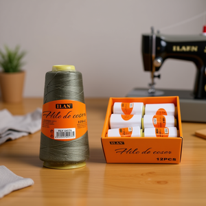 Filo da Cucito Ilan 2750 M Verde Militare Confezione da 12 Pezzi - Product Image 2