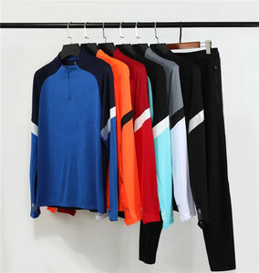 Ensemble d'entraînement de football personnalisé de haute qualité pour hommes, maillot de football demi-zip pour jeunes et adultes, survêtement de football en polyester - Product Image 2